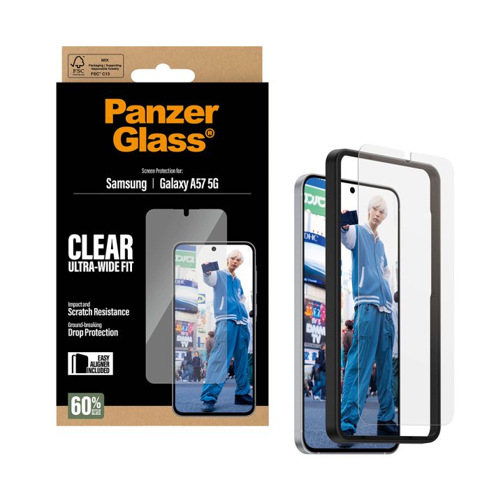 PanzerGlass ® Protetor de Ecrã Samsung Galaxy A57 5G | Ultra-Wide Fit…