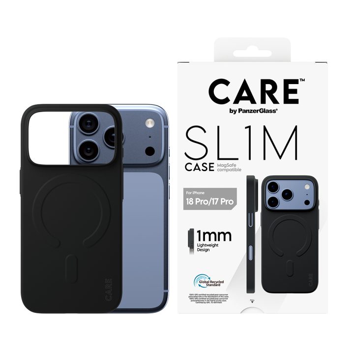 PanzerGlass CARE™ by ® SL1M Case Black w. MagSafe iPhone 18 Pro | 17…