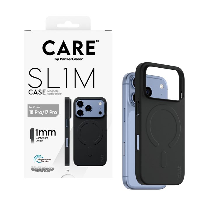 PanzerGlass CARE™ by ® SL1M Case Black w. MagSafe iPhone 18 Pro | 17…