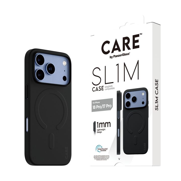 PanzerGlass CARE™ by ® SL1M Case Black w. MagSafe iPhone 18 Pro | 17…