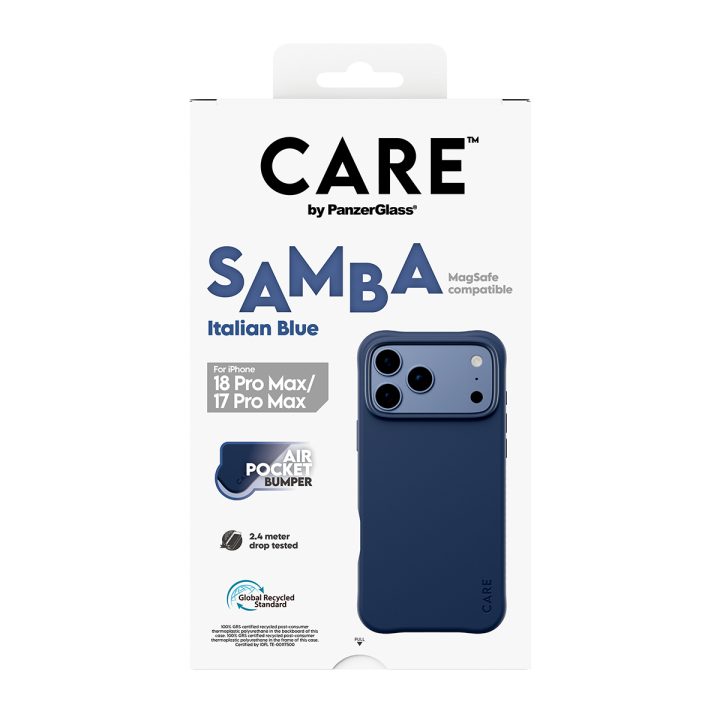 PanzerGlass CARE™ by ® Samba Case Italian Blue w. MagSafe iPhone 18…