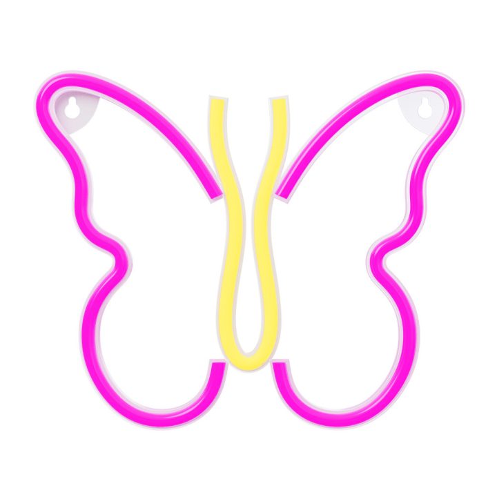 Lâmpada Forever neon LED butterfly pink (RTV100306)