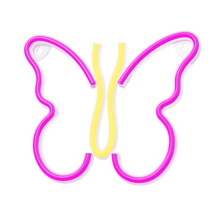Lâmpada Forever neon LED butterfly pink (RTV100306)