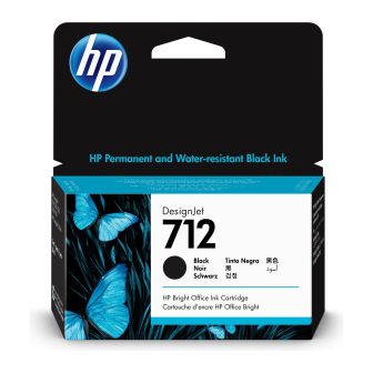 HP Cartucho de Tinta DesignJet 712 negro de 38 ml