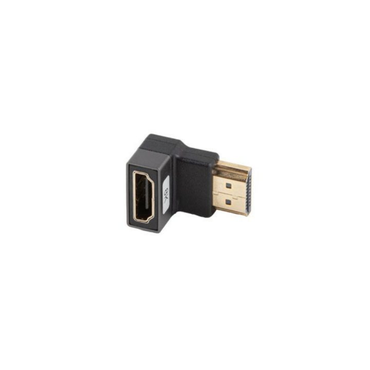 Adaptador HDMI 8K Lanberg macho-hembra angulo abajo (AD-HDMI-07)