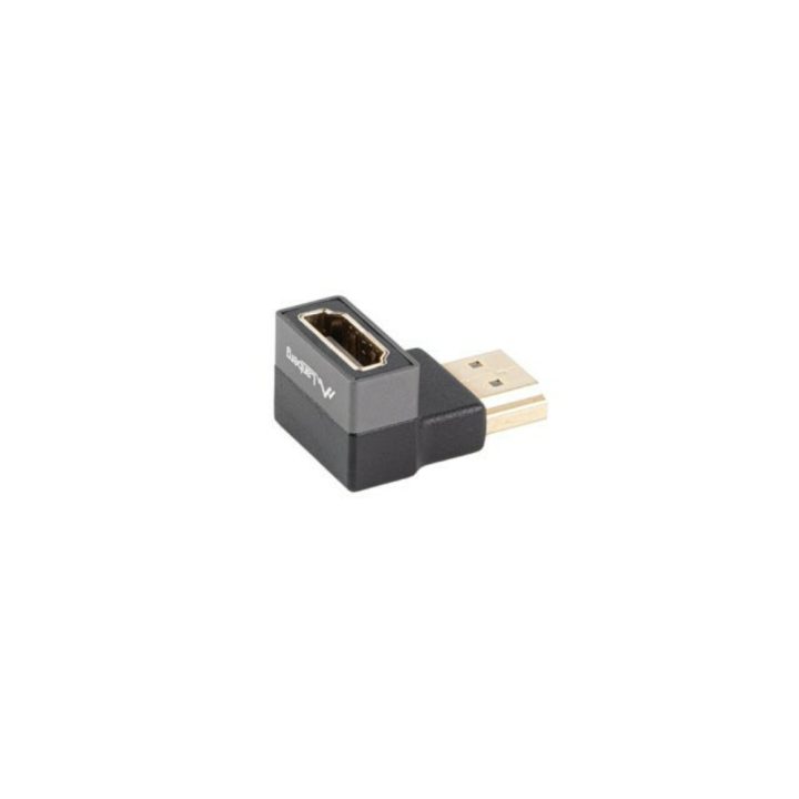 Adaptador HDMI 8K Lanberg macho-hembra angulo abajo (AD-HDMI-07)