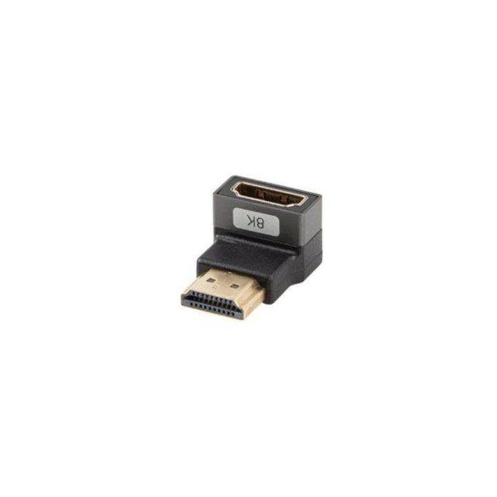 Adaptador HDMI 8K Lanberg macho-fêmea ângulo para baixo (AD-HDMI-07)