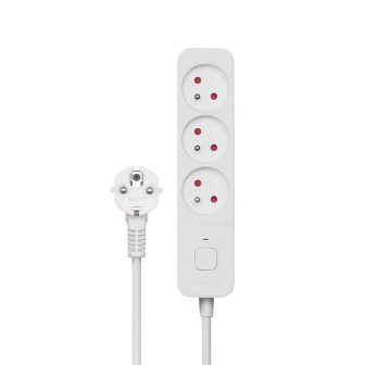 3-Outlet Power Strip 1.5m White Savio LZ-07 (SAVLZ-07)