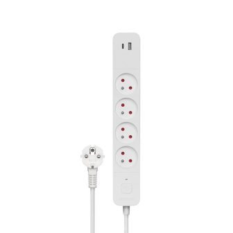 Linha de 4 tomadas + 2xUSB 1.5m Savio LZ-11 (SAVLZ-11)