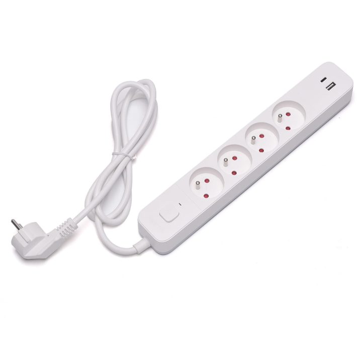 4-outlet power strip + 2xUSB 1.5m Savio LZ-11 (SAVLZ-11)