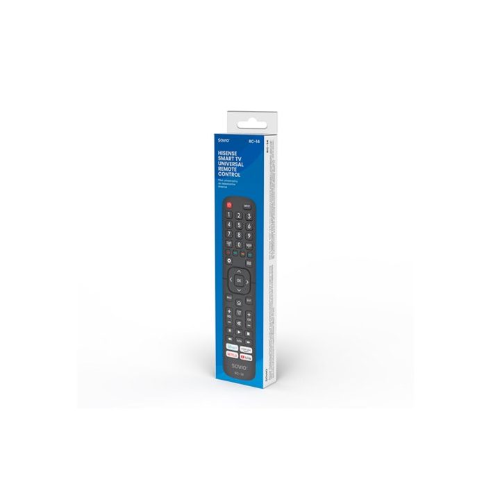 Savio RC-14 TV Remote Control Compatible with Hisense Smart TV…