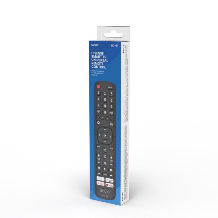 Savio RC-14 TV Remote Control Compatible with Hisense Smart TV…