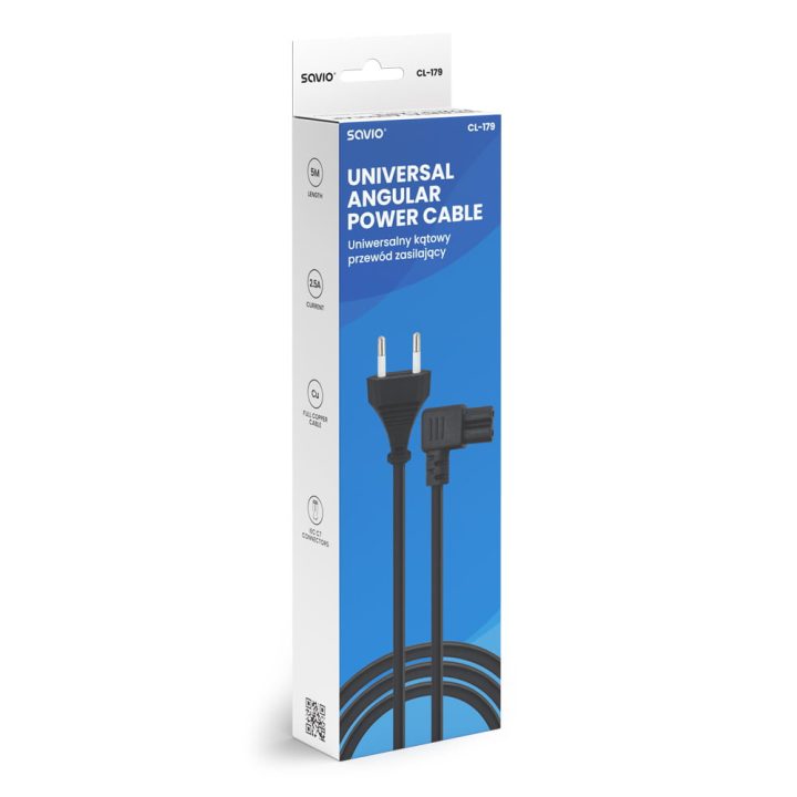 Cabo de alimentação universal Savio CL-179 (SAVCL-179)