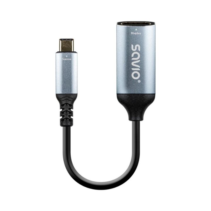 Adaptador Savio AK-78 USB-C HDMI (h) 60 Hz prateado (SAVAK-78)