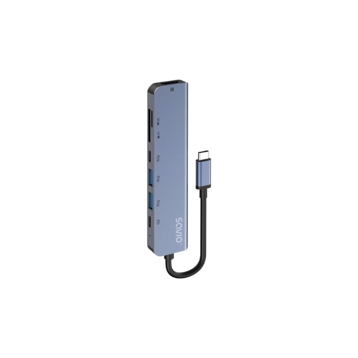 Hub Savio 7EN1 USB-C AK-82
