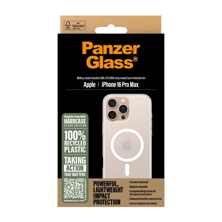 PanzerGlass ® HardCase Transparent c/ MagSafe Branco Capa para…