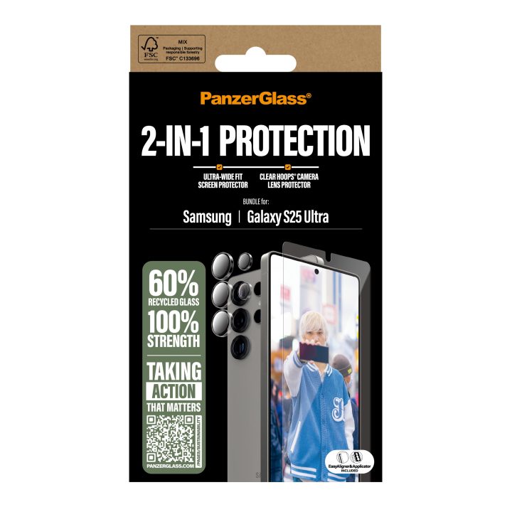PanzerGlass ® 2-in-1 Protection Bundle Samsung Galaxy S25 Ultra…