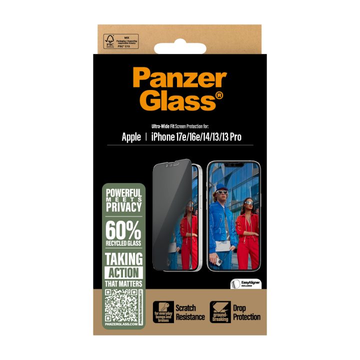 PanzerGlass ® 2-Way Privacy Screen Protector iPhone 17e | 16e | 14 |…