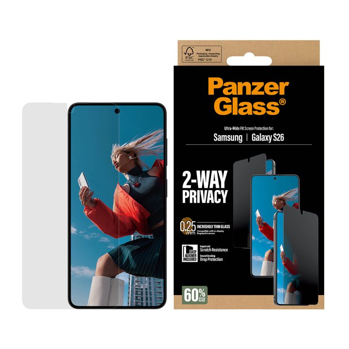 PanzerGlass ® 2-Way Privacy Screen Protector Samsung Galaxy S26 |…