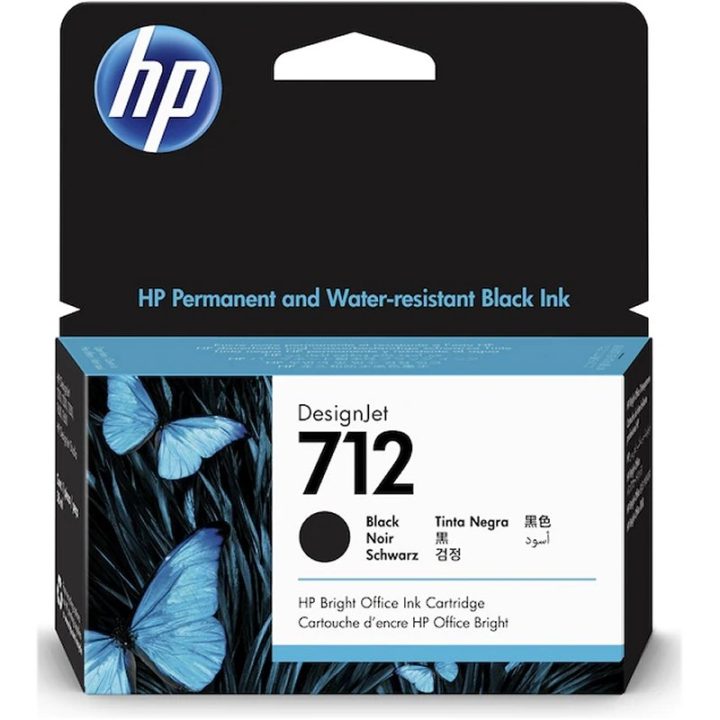 HP Cartucho de Tinta DesignJet 712 preto de 38 ml