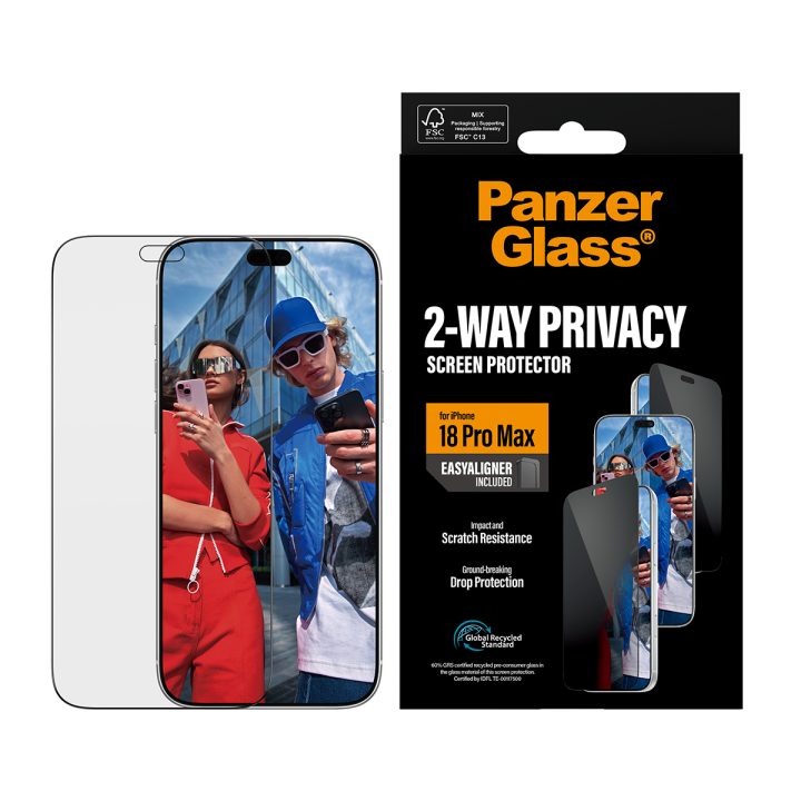 PanzerGlass ® 2-Way Privacy Screen Protector iPhone 18 Pro Max |…