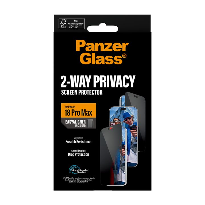 PanzerGlass ® 2-Way Privacy Screen Protector iPhone 18 Pro Max |…