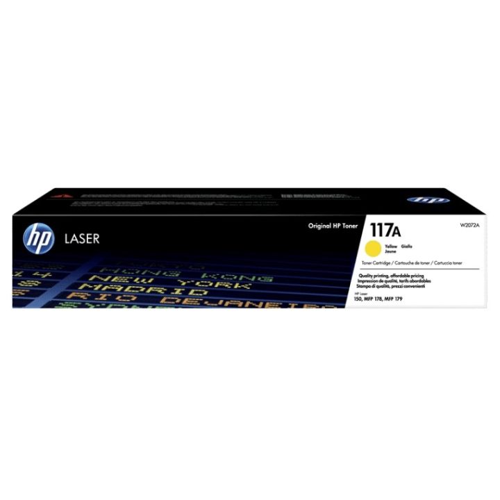 HP Cartucho de tóner Original Laser 117A amarillo