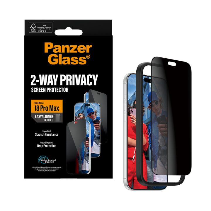 PanzerGlass ® 2-Way Privacy Screen Protector iPhone 18 Pro Max |…