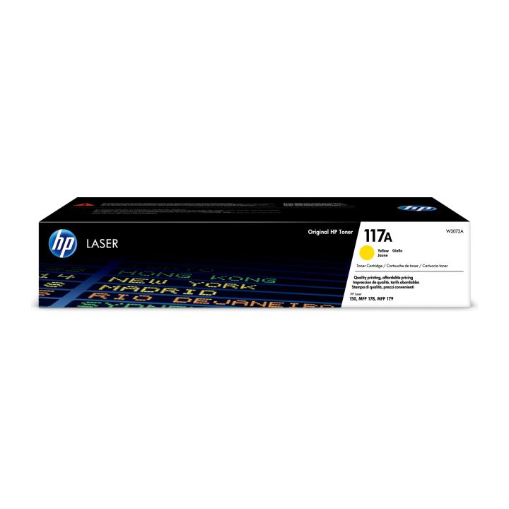 HP Cartucho de Toner Original Laser 117A amarelo
