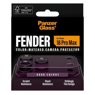 PanzerGlass ® Fender Camera Lens Protector Dark Cherry iPhone 18 Pro…