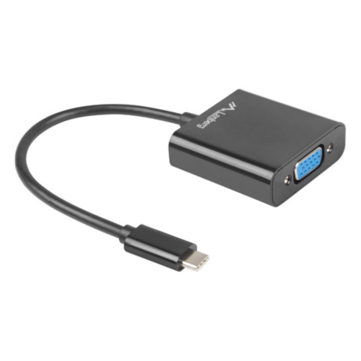 Adaptador Lanberg USB 3.1 tipo C-VGA hembra (AD-UC-VG-01)