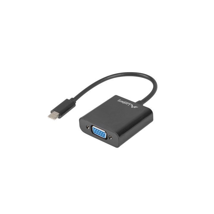 Adaptador Lanberg USB 3.1 tipo C-VGA hembra (AD-UC-VG-01)