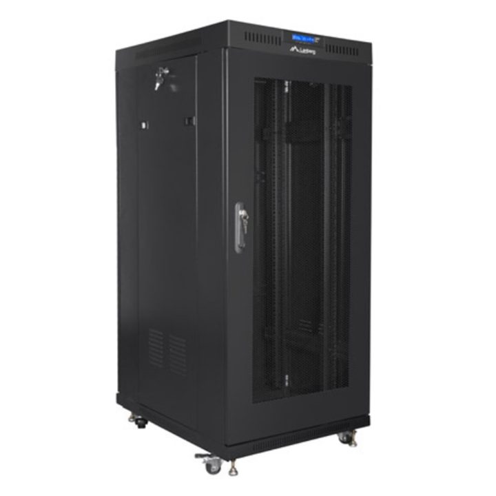 Armário rack Lanberg 19 polegadas 15U 800X1000 preto (FF01-8015-23BL)