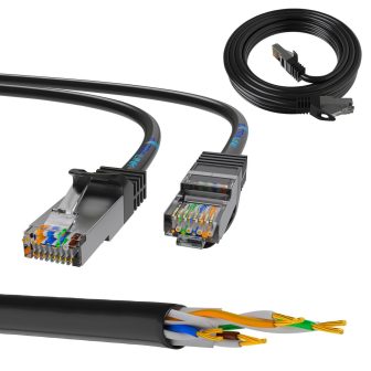 Extralink Kat.5e FTP 0.5m | Patchcord LAN | Cabo de cobre de par…