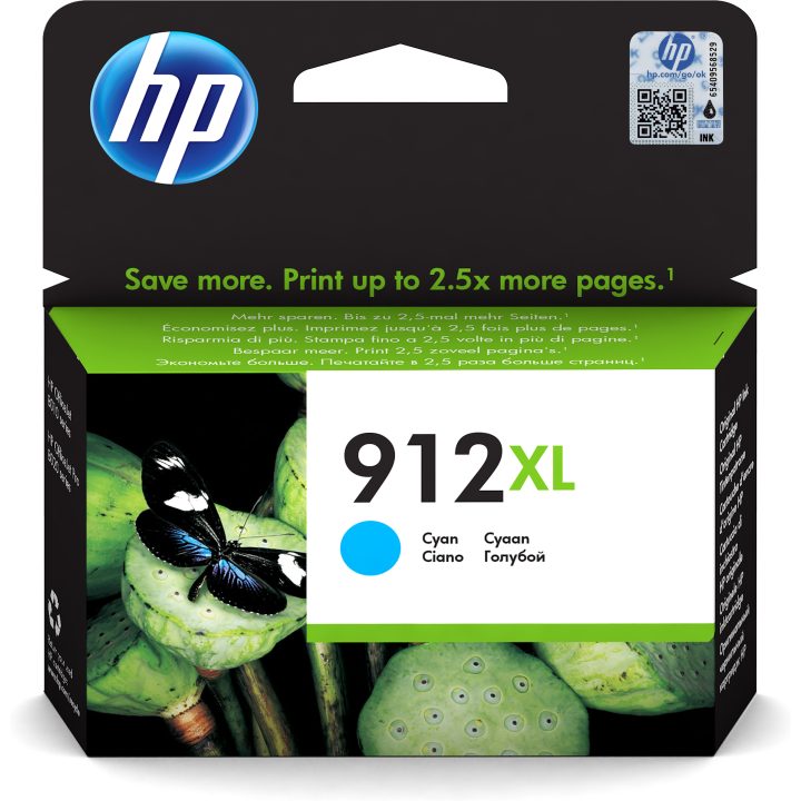 HP Original 912XL Cyan High Capacity Ink Cartridge