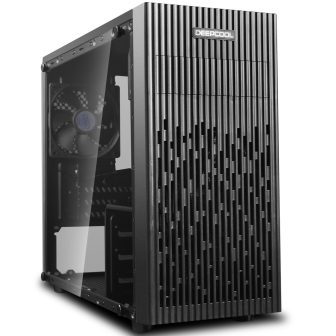 Deepcool 30 Micro ATX Gaming PC Case - Tempered Glass - USB - Black