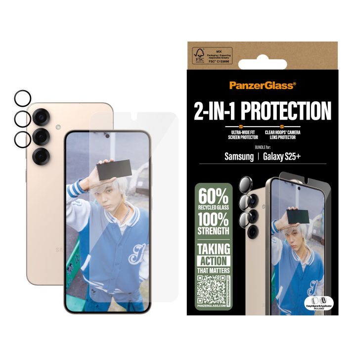 PanzerGlass ® 2-in-1 Protection Bundle Samsung Galaxy S25+ Screen…