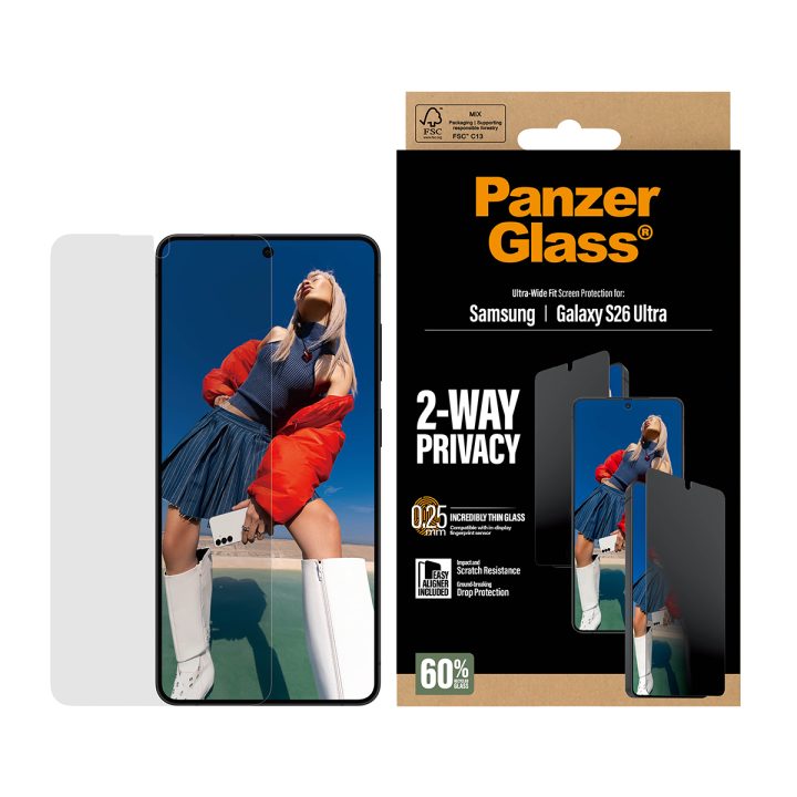 PanzerGlass ® 2-Way Privacy Screen Protector Samsung Galaxy S26 Ultra…