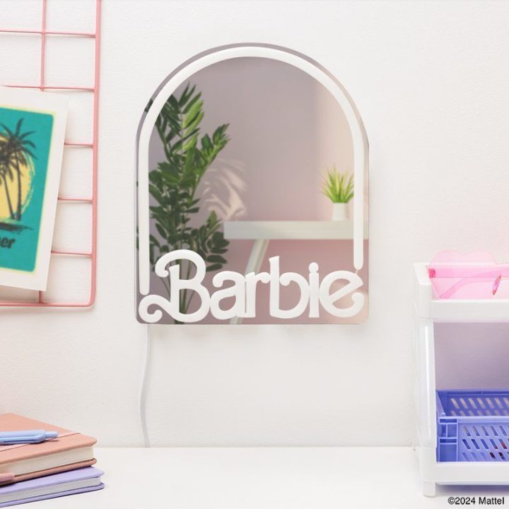 Paladone Espelho de néon LED de montagem em parede Barbie…