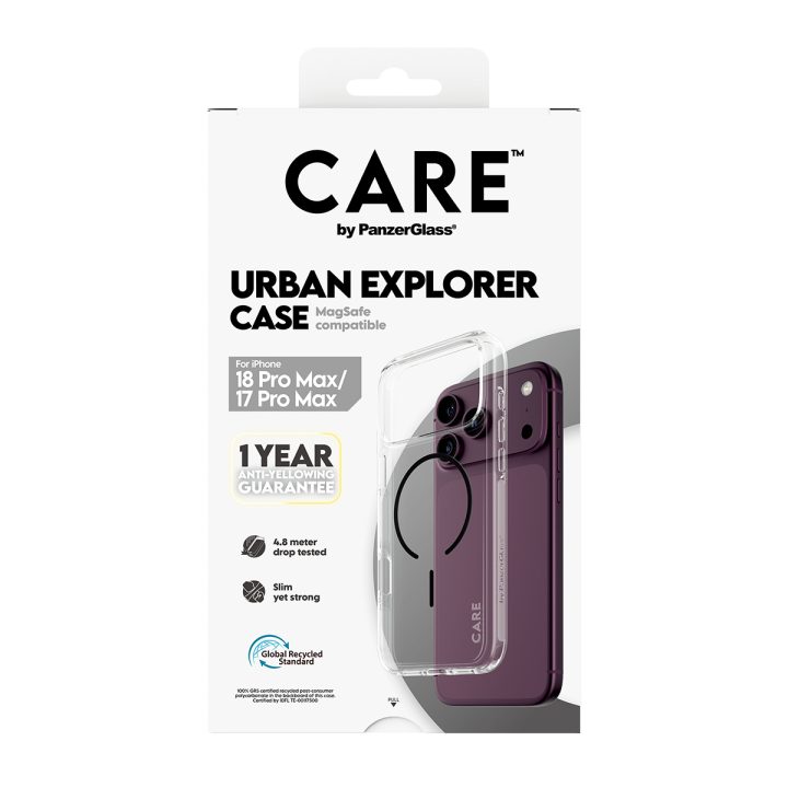 PanzerGlass CARE™ by ® Urban Explorer Case Transparent w. Black…