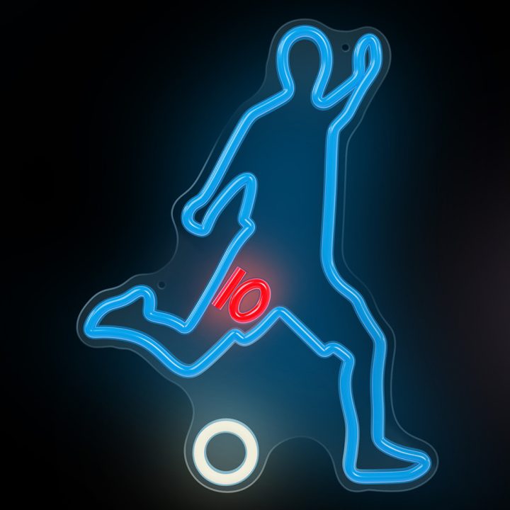 Lampara Forever neon plexi LED footballer white (RTV200003)