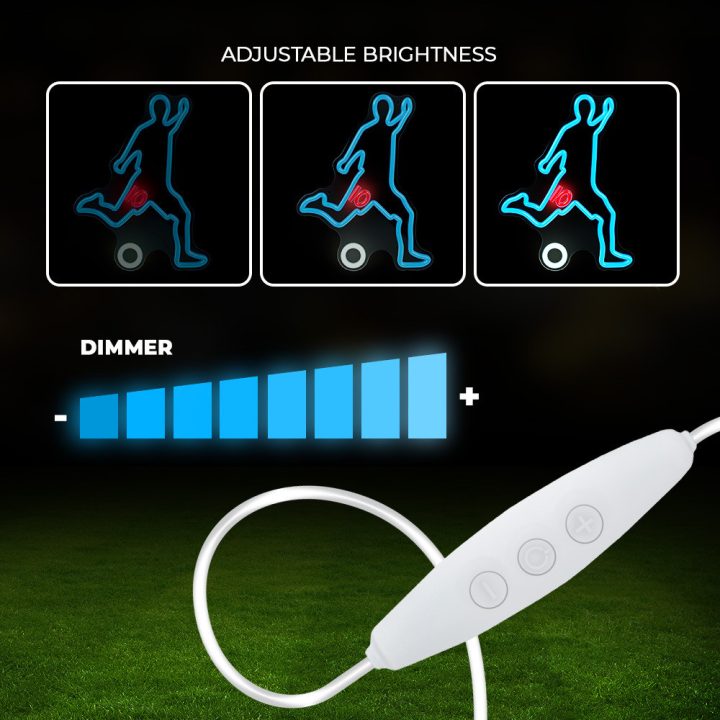 Forever neon plexi LED footballer white lamp (RTV200003)