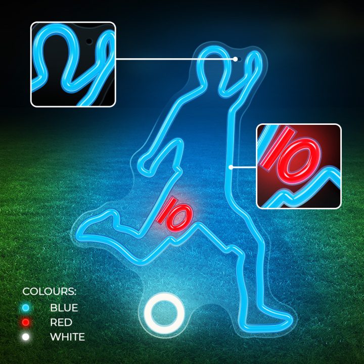 Forever neon plexi LED footballer white lamp (RTV200003)