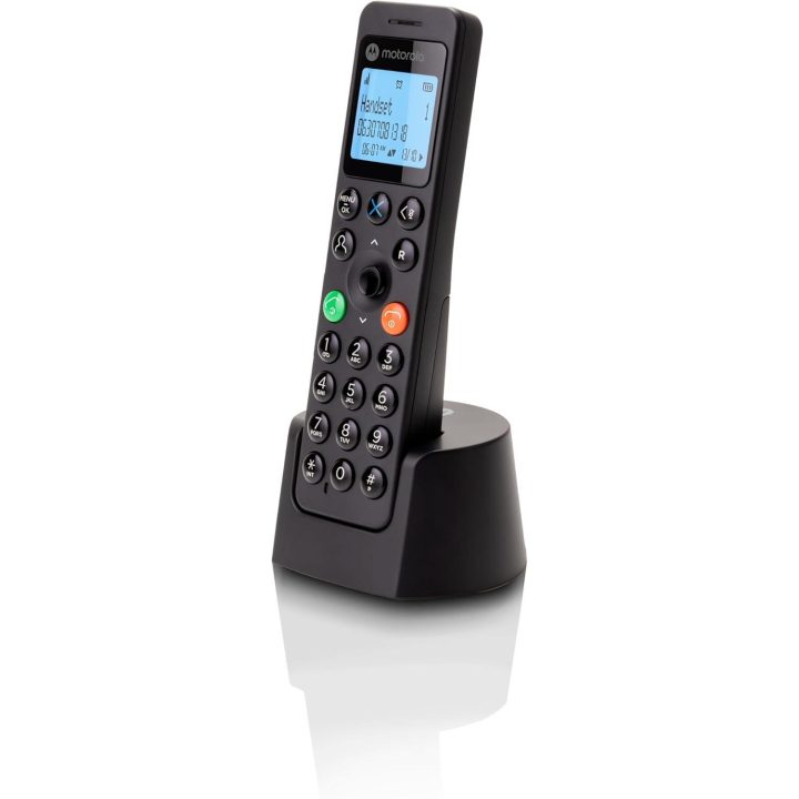 Motorola DOT201 Telefone DECT Identificador de chamadas Preto