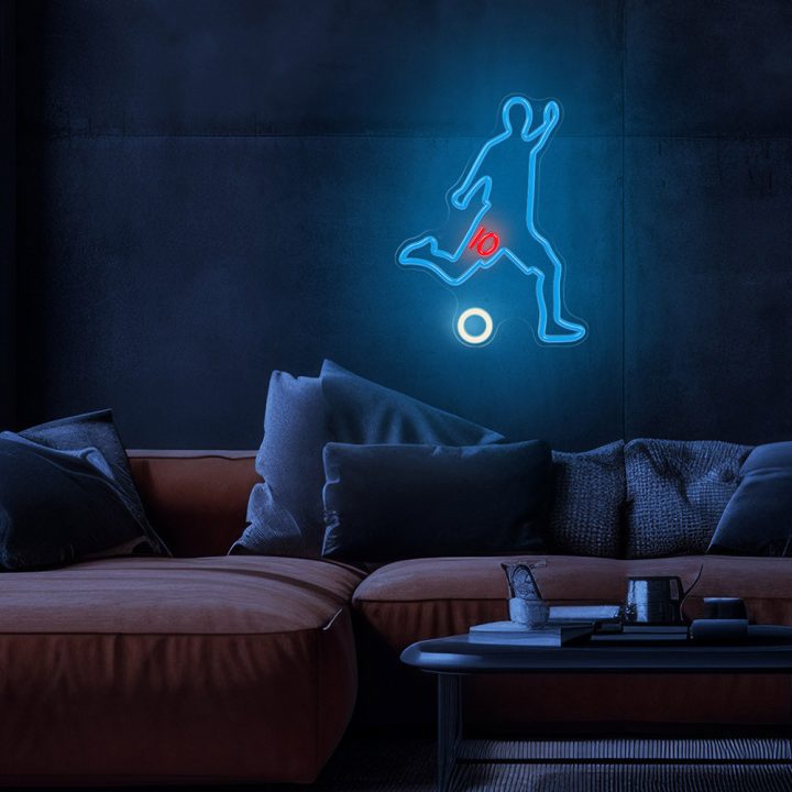 Lampara Forever neon plexi LED footballer white (RTV200003)