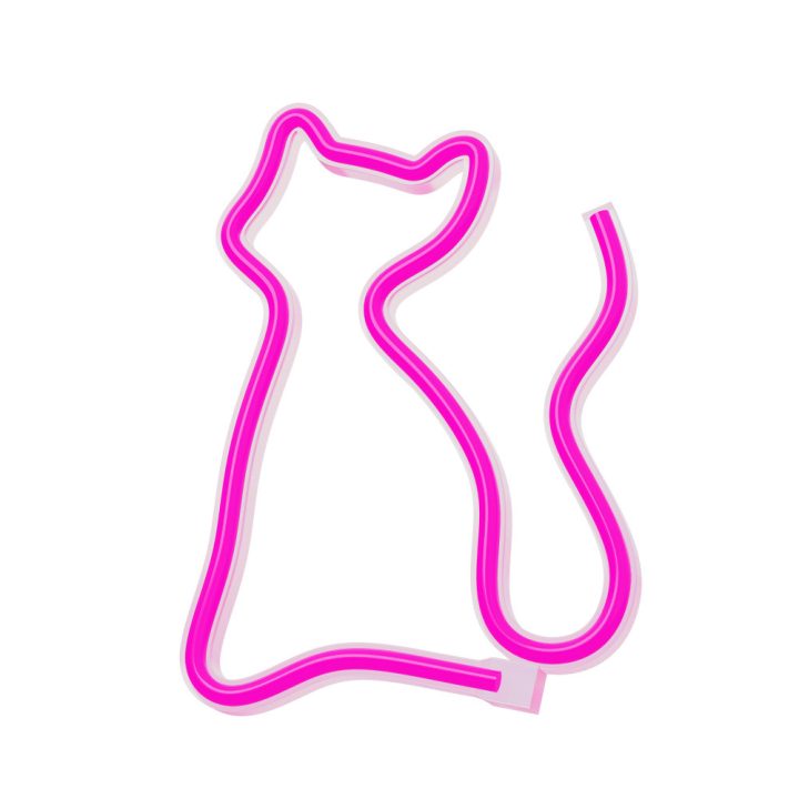 Lâmpada Forever neon LED cat pink (RTV100210)