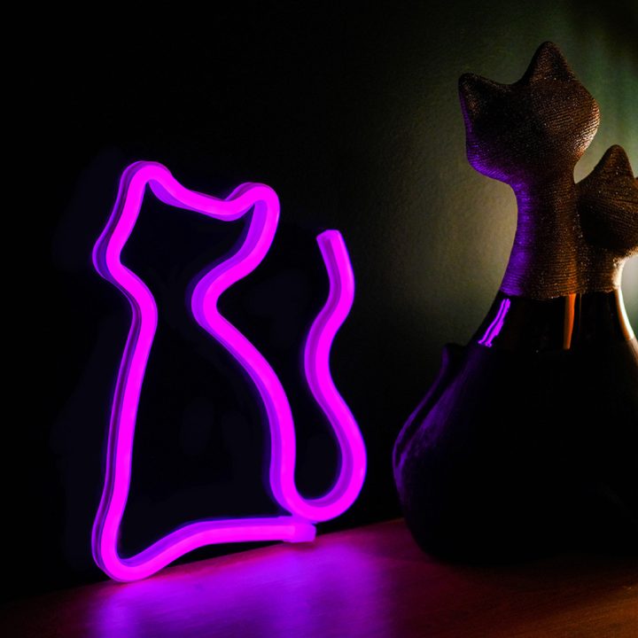Lâmpada Forever neon LED cat pink (RTV100210)