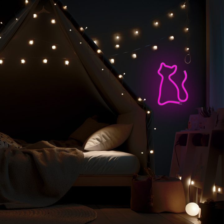Lâmpada Forever neon LED cat pink (RTV100210)