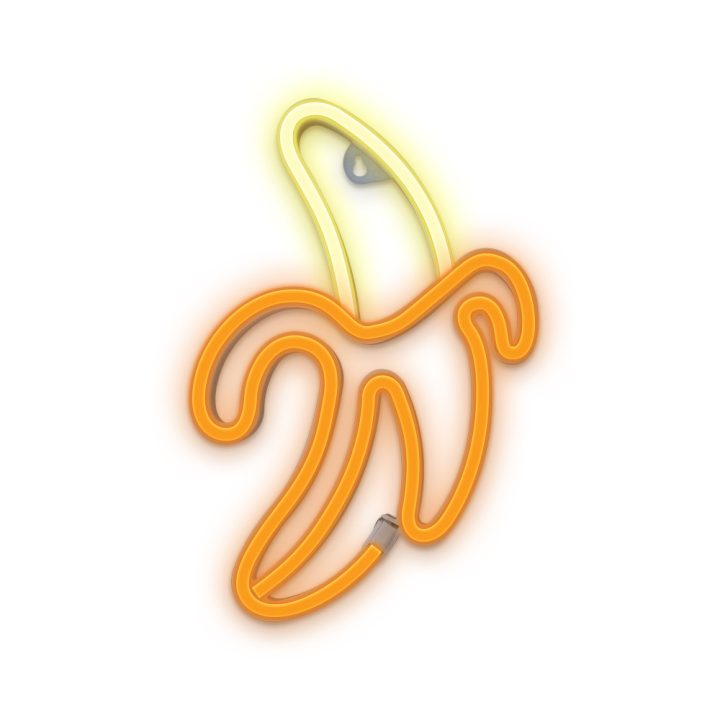 Forever neon LED banana lamp white yellow (RTV100227)