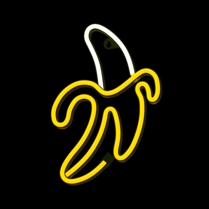 Forever neon LED banana lamp white yellow (RTV100227)